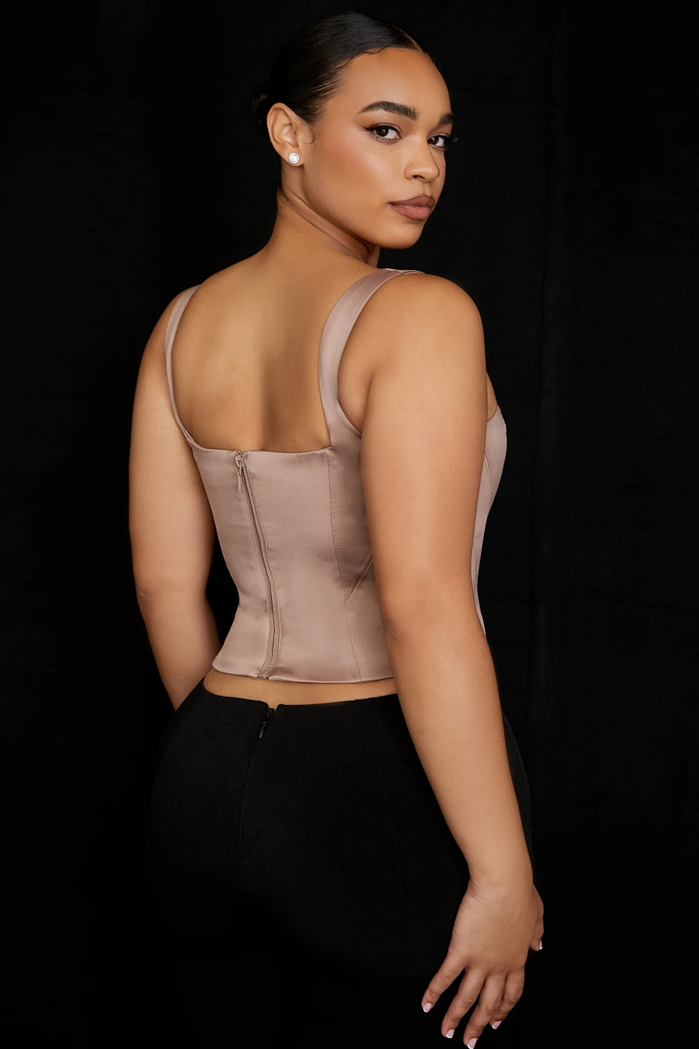 Stone Satin Longline Corset 9 Stone Satin Longline Corset – Bild 7