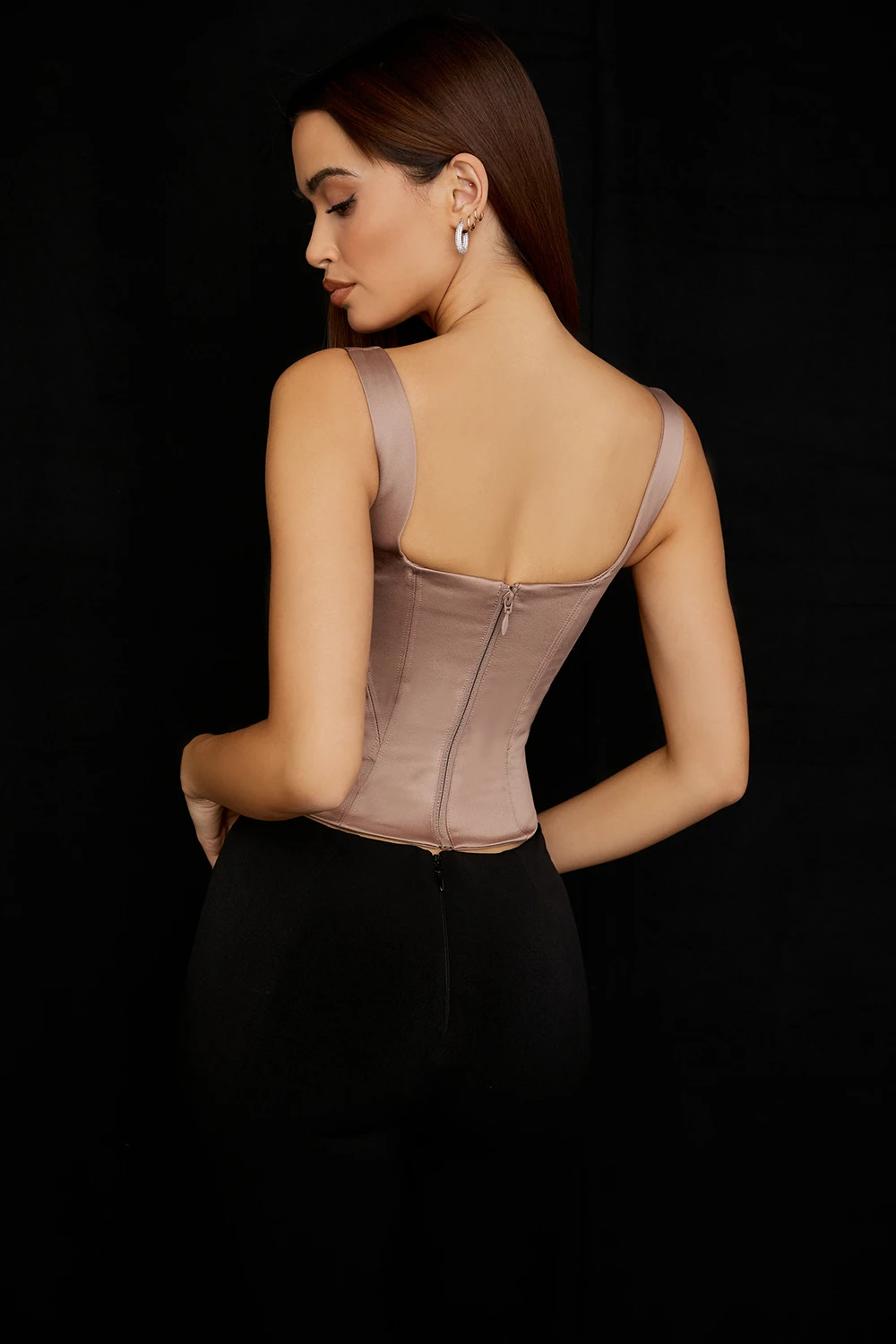Stone Satin Longline Corset 7 Stone Satin Longline Corset – Bild 5