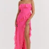 Fuchsia Ruffle Maxi Dress 1 Fuchsia Ruffle Maxi Dress -Traumhafte Kleider sarina 1p