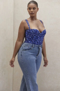 Sapphire Floral Print Bodysuit -Traumhafte Kleider savia 13