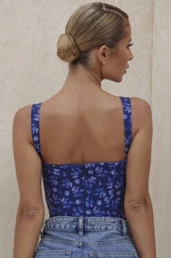 Sapphire Floral Print Bodysuit -Traumhafte Kleider savia 7a