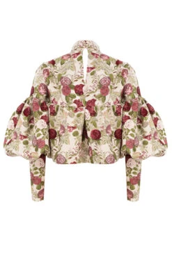 Vintage Floral Ruffle Top -Traumhafte Kleider sb5760 03