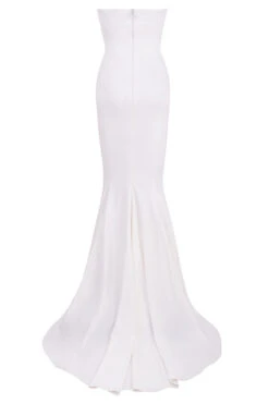 Ivory Draped Strapless Bridal Gown - Limited Edition -Traumhafte Kleider sb5891 03
