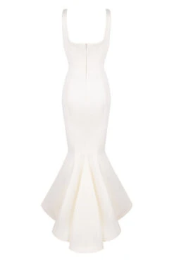 Ivory Satin Mermaid Bridal Gown - Limited Edition -Traumhafte Kleider sb5892 03