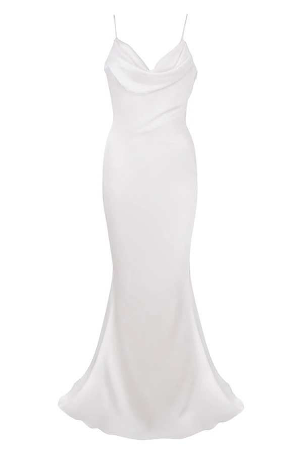 Ivory Draped Back Bridal Gown - Limited Edition 13 Ivory Draped Back Bridal Gown - Limited Edition – Bild 11