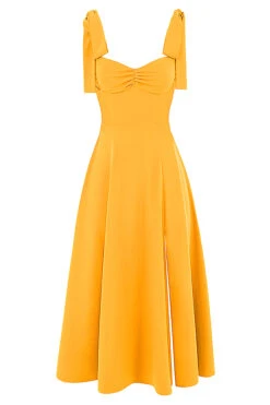 Tangerine Midi Sundress -Traumhafte Kleider sb5979g 01a