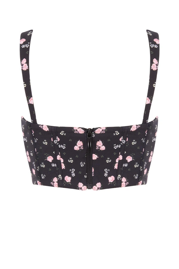 Black Floral Corset 18 Black Floral Corset – Bild 16