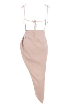 Sand Thigh Split Draped Maxi Dress 23 Sand Thigh Split Draped Maxi Dress -Traumhafte Kleider sb6063 03