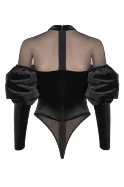 Black Velvet And Tulle Bodysuit 29 Black Velvet And Tulle Bodysuit -Traumhafte Kleider sb6404 03