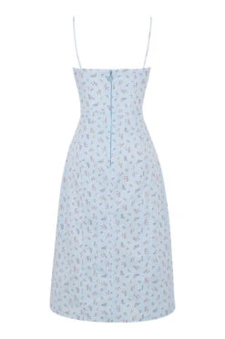Blue Floral Bustier Midi Dress 23 Blue Floral Bustier Midi Dress -Traumhafte Kleider sb6530e 03