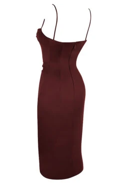 Raisin Satin Corset Midi Dress -Traumhafte Kleider sb6548c 02
