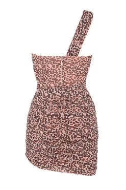 Animal Print Cut Out Mini Dress -Traumhafte Kleider sb6583 03