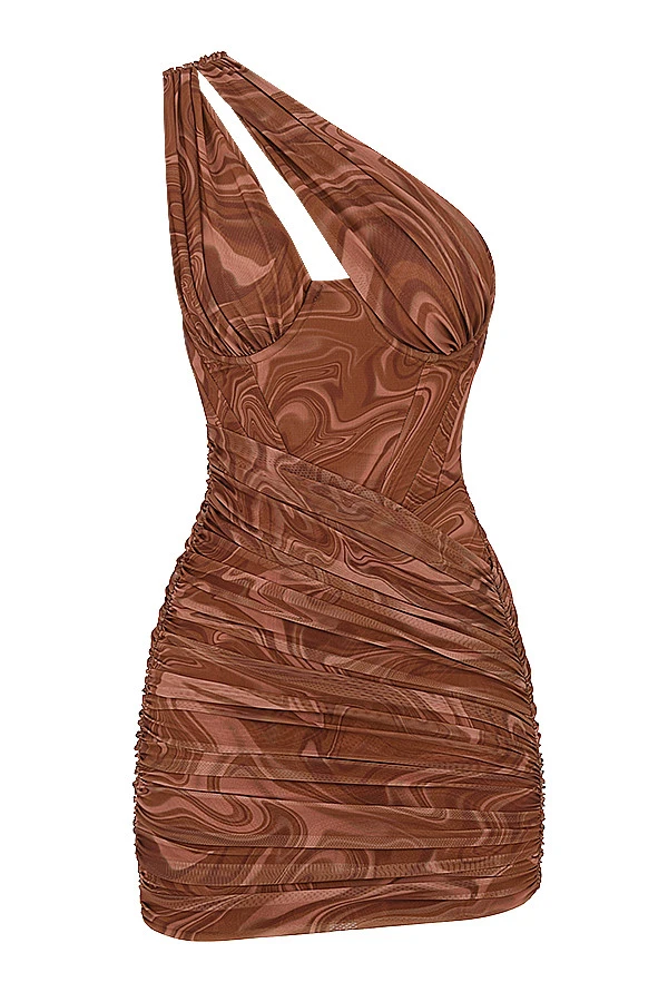 Swirl Print Cut Out Mini Dress 14 Swirl Print Cut Out Mini Dress – Bild 12