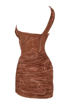 Swirl Print Cut Out Mini Dress 28 Swirl Print Cut Out Mini Dress -Traumhafte Kleider sb6583a 02