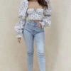 Pale Blue High Waist Denim Jeans -Traumhafte Kleider sb6591 2