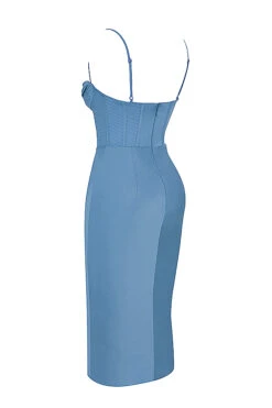 Aegean Blue Corset Midi Dress -Traumhafte Kleider sb6657d 02 copy