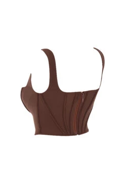 Chocolate Mesh Corset -Traumhafte Kleider sb6864b 02
