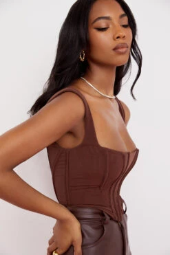 Chocolate Mesh Corset -Traumhafte Kleider sb6864b 11