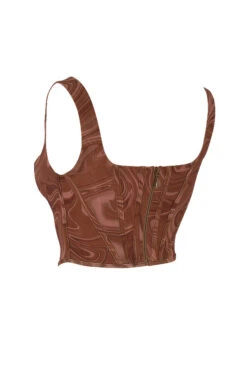 Swirl Print Mesh Corset -Traumhafte Kleider sb6864e 02