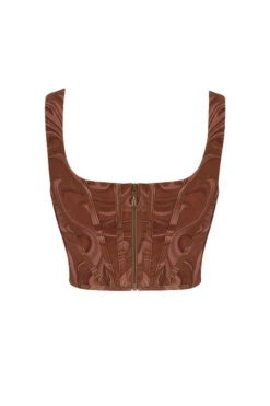 Swirl Print Mesh Corset -Traumhafte Kleider sb6864e 03