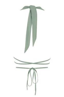 Sage Halter Neck Gathered Bustier Top -Traumhafte Kleider sb7115 02