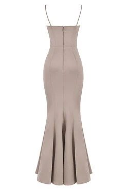 Mushroom Satin Fishtail Gown 21 Mushroom Satin Fishtail Gown -Traumhafte Kleider sb7282b 03