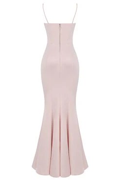 Blush Satin Fishtail Gown -Traumhafte Kleider sb7282c 03