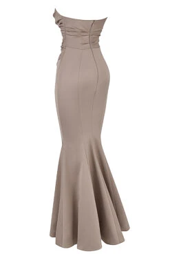 Mushroom Satin Strapless Gown 20 Mushroom Satin Strapless Gown -Traumhafte Kleider sb7287 02