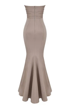 Mushroom Satin Strapless Gown 21 Mushroom Satin Strapless Gown -Traumhafte Kleider sb7287 03