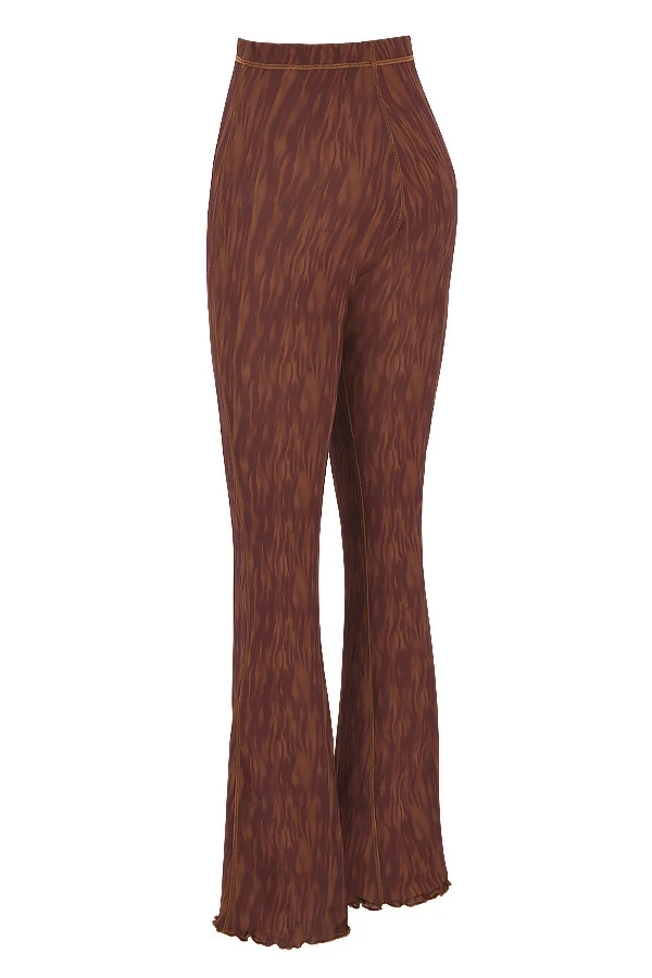 Chocolate Print Mesh Flared Trousers 17 Chocolate Print Mesh Flared Trousers – Bild 15
