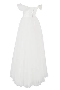 White Tulle Bridal Gown -Traumhafte Kleider sb7302 02