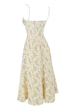 Lemon Floral Midi Sun Dress 24 Lemon Floral Midi Sun Dress -Traumhafte Kleider sb7369 02