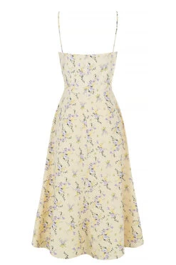 Lemon Floral Midi Sun Dress 25 Lemon Floral Midi Sun Dress -Traumhafte Kleider sb7369 03