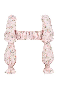 Pink Floral Shirred Bralette Top 19 Pink Floral Shirred Bralette Top -Traumhafte Kleider sb7433a 03