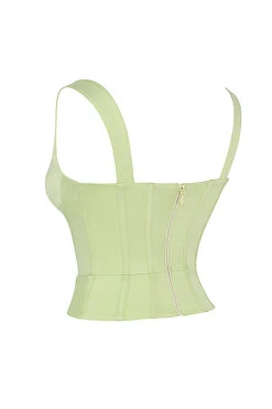 Lime Satin Corset -Traumhafte Kleider sb7465 02