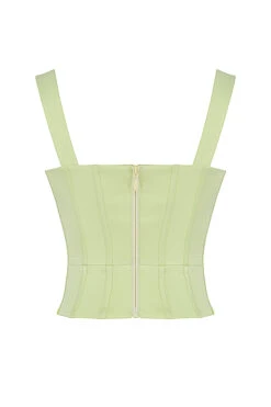 Lime Satin Corset -Traumhafte Kleider sb7465 03