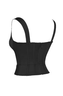 Black Satin Corset -Traumhafte Kleider sb7465a 02