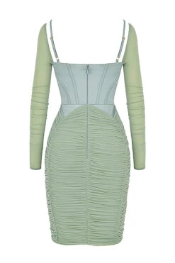 Green Gathered Corset Dress 29 Green Gathered Corset Dress -Traumhafte Kleider sb7519 03z