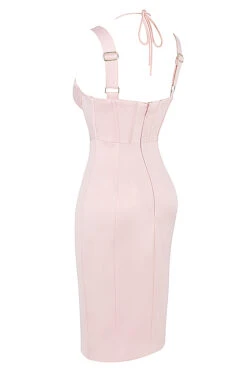Baby Pink Satin Corset Dress 28 Baby Pink Satin Corset Dress -Traumhafte Kleider sb7551 02