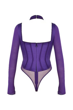 Grape Halterneck Corset Bodysuit -Traumhafte Kleider sb7704 03