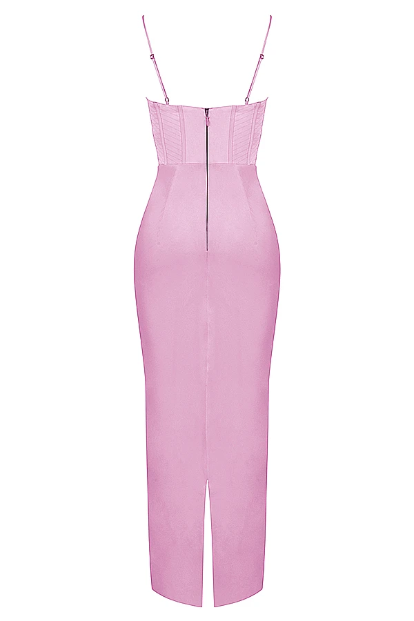 Pink Corset Maxi Dress 14 Pink Corset Maxi Dress – Bild 12