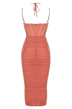 Rose Ruched Midi Dress -Traumhafte Kleider sb7760 03