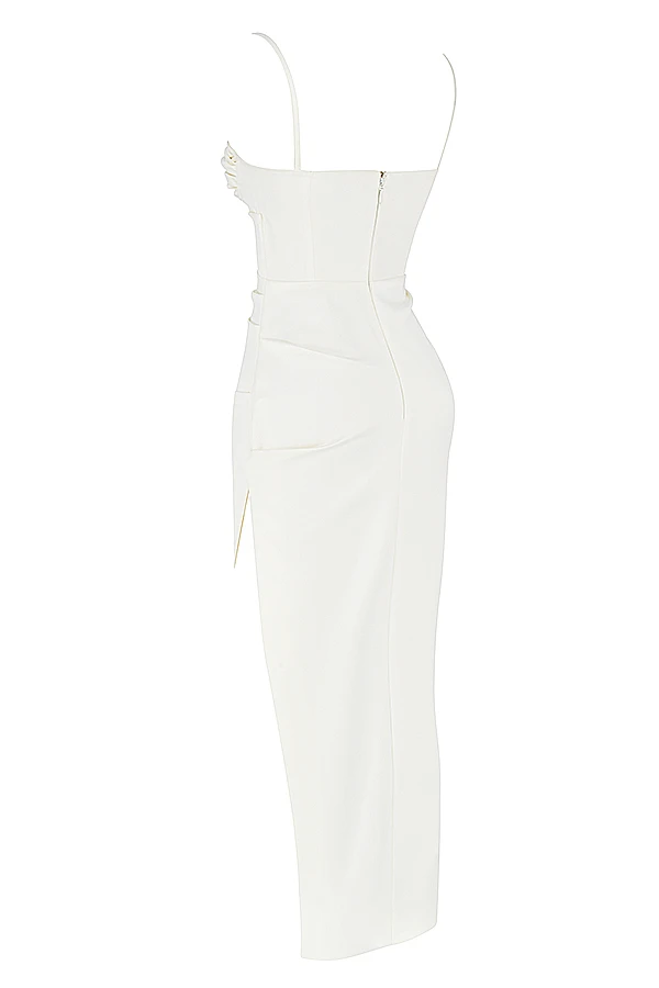 Ivory Satin Corset Dress 12 Ivory Satin Corset Dress – Bild 10