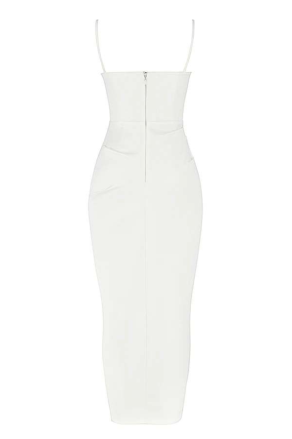 Ivory Satin Corset Dress 13 Ivory Satin Corset Dress – Bild 11