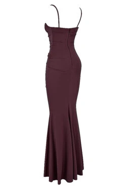 Dark Cherry Corset Maxi Dress 32 Dark Cherry Corset Maxi Dress -Traumhafte Kleider sb7822c 02