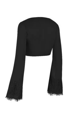 Black Cropped Cardigan -Traumhafte Kleider sb7823a 02