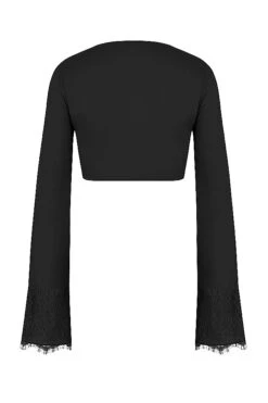 Black Cropped Cardigan -Traumhafte Kleider sb7823a 03
