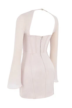 Crystal Satin Corset Mini Dress -Traumhafte Kleider sb7838 02