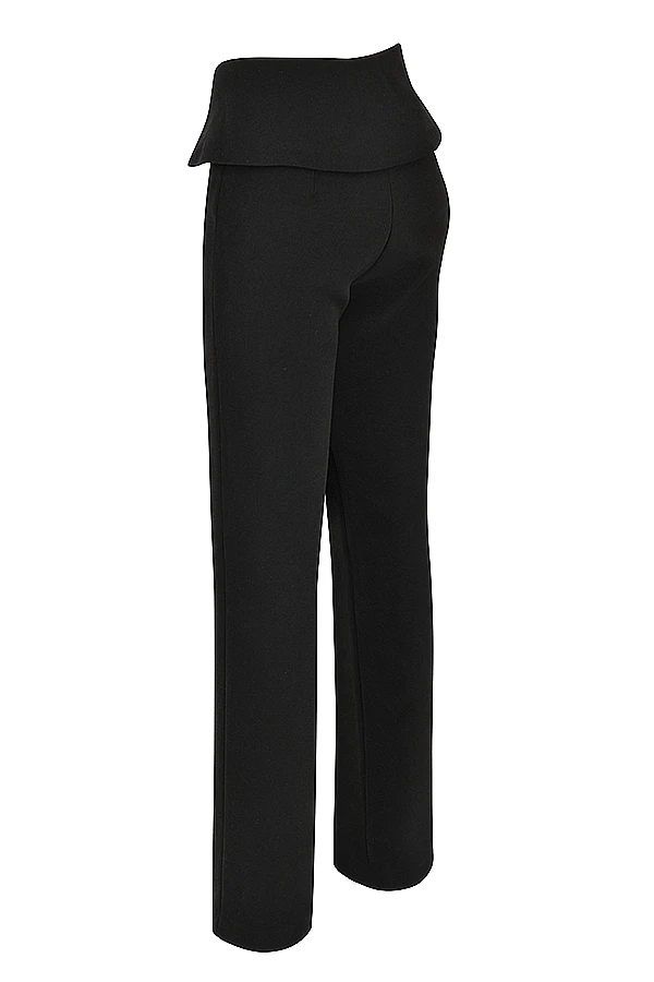 Black Fold Front Trousers 17 Black Fold Front Trousers – Bild 15
