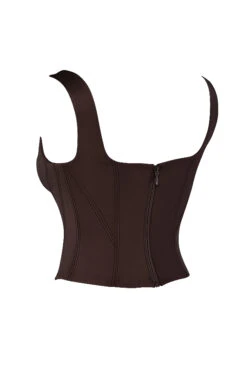 Chocolate Satin Longline Corset 26 Chocolate Satin Longline Corset -Traumhafte Kleider sb7890e 02